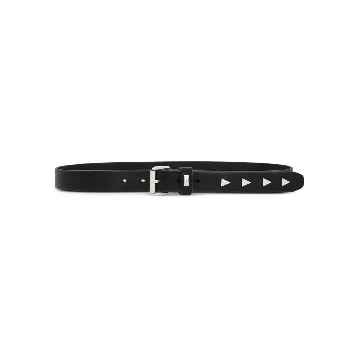 OUR LEGACY Black Leather 3cm Arrow Head Belt A42483B