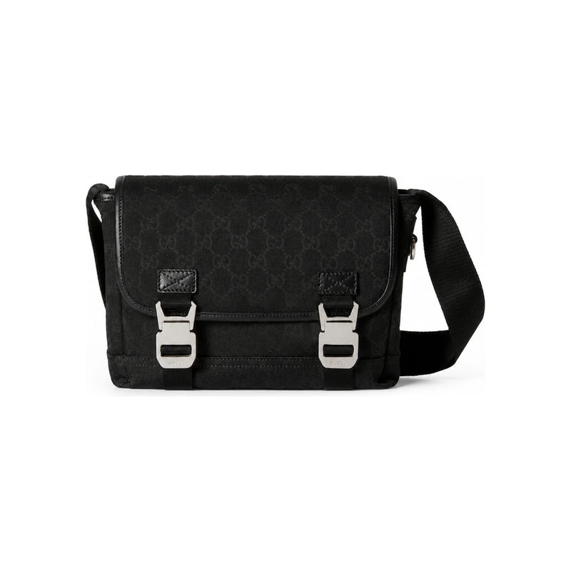 GUCCI GG Canvas Small Crossbody Bag Black 854745 FAE8V 1000