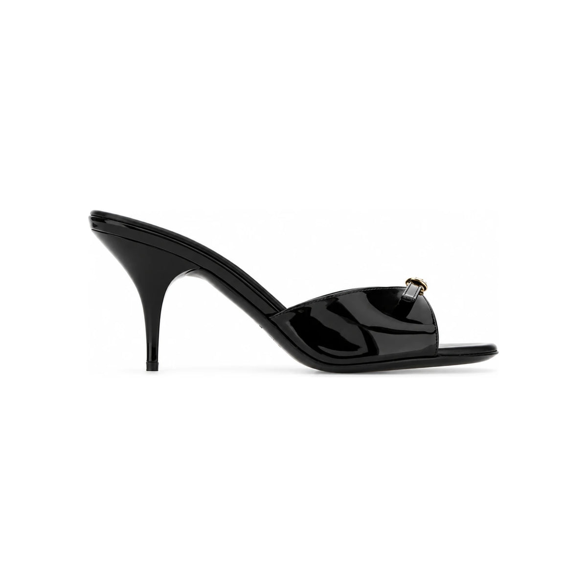 Miu Miu Black Leather Sandals