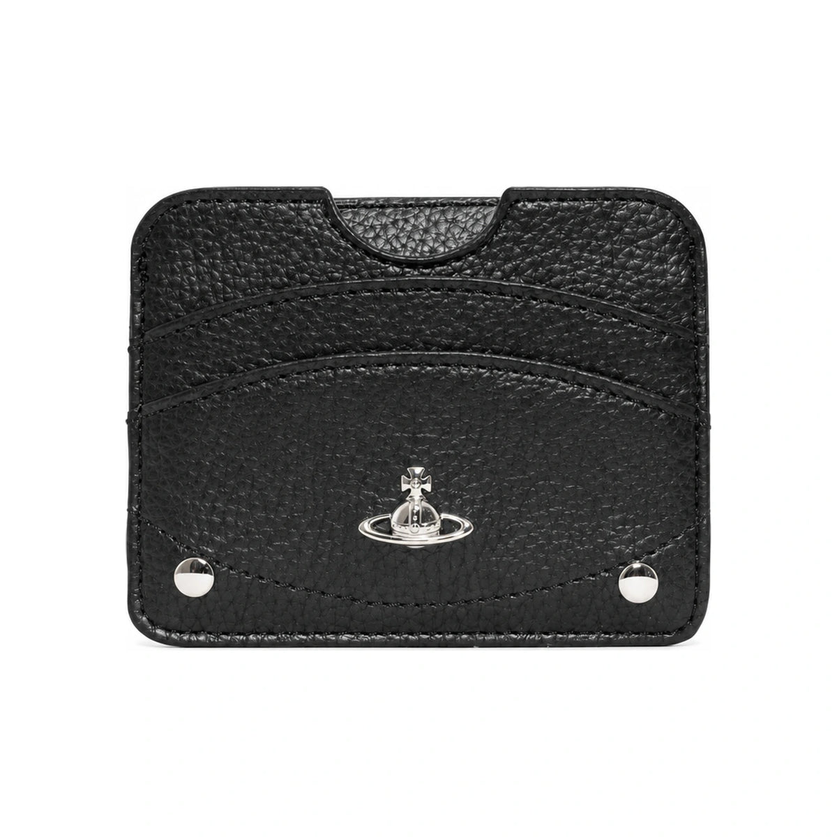 Vivienne Westwood Half Moon Leather Card Holder Black