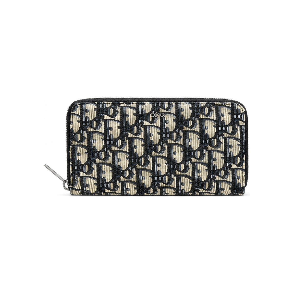 DIOR Oblique Jacquard Long Wallet Gray 2ESBC252YSE H05E