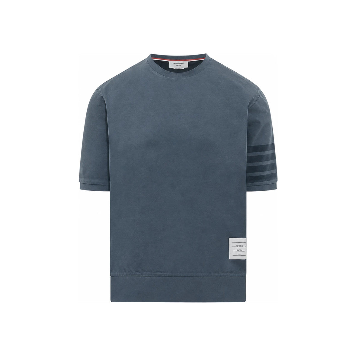 THOM BROWNE 4-Bar Short Sleeve T-Shirt Navy Men’s Cotton