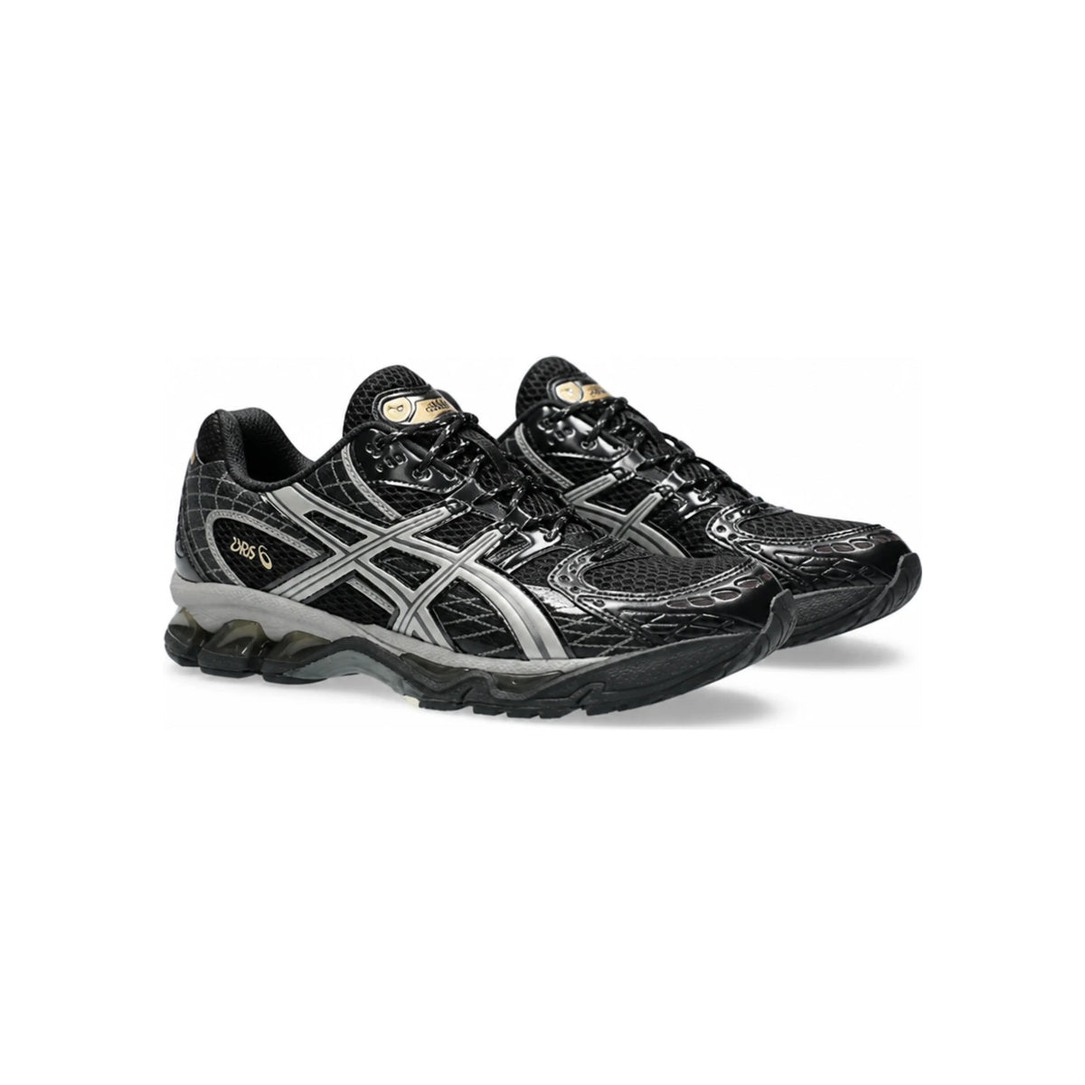 Asics Black Clay Gray GEL-Nimbus 101 Low Top Sneakers 1203A543 005