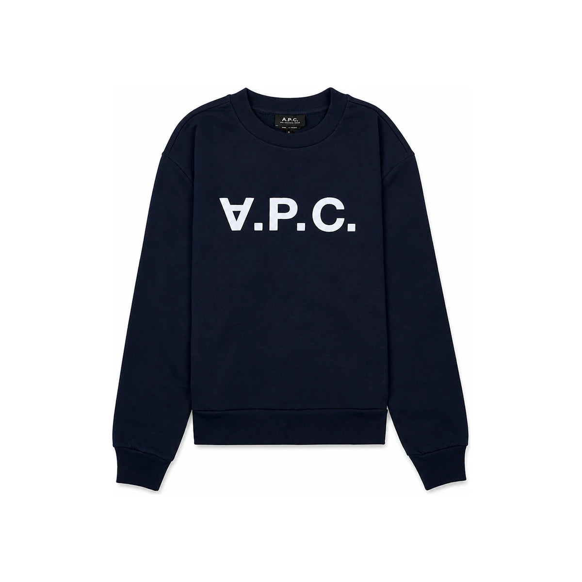 A.P.C. Navy VPC Logo Print Women’s Sweatshirt