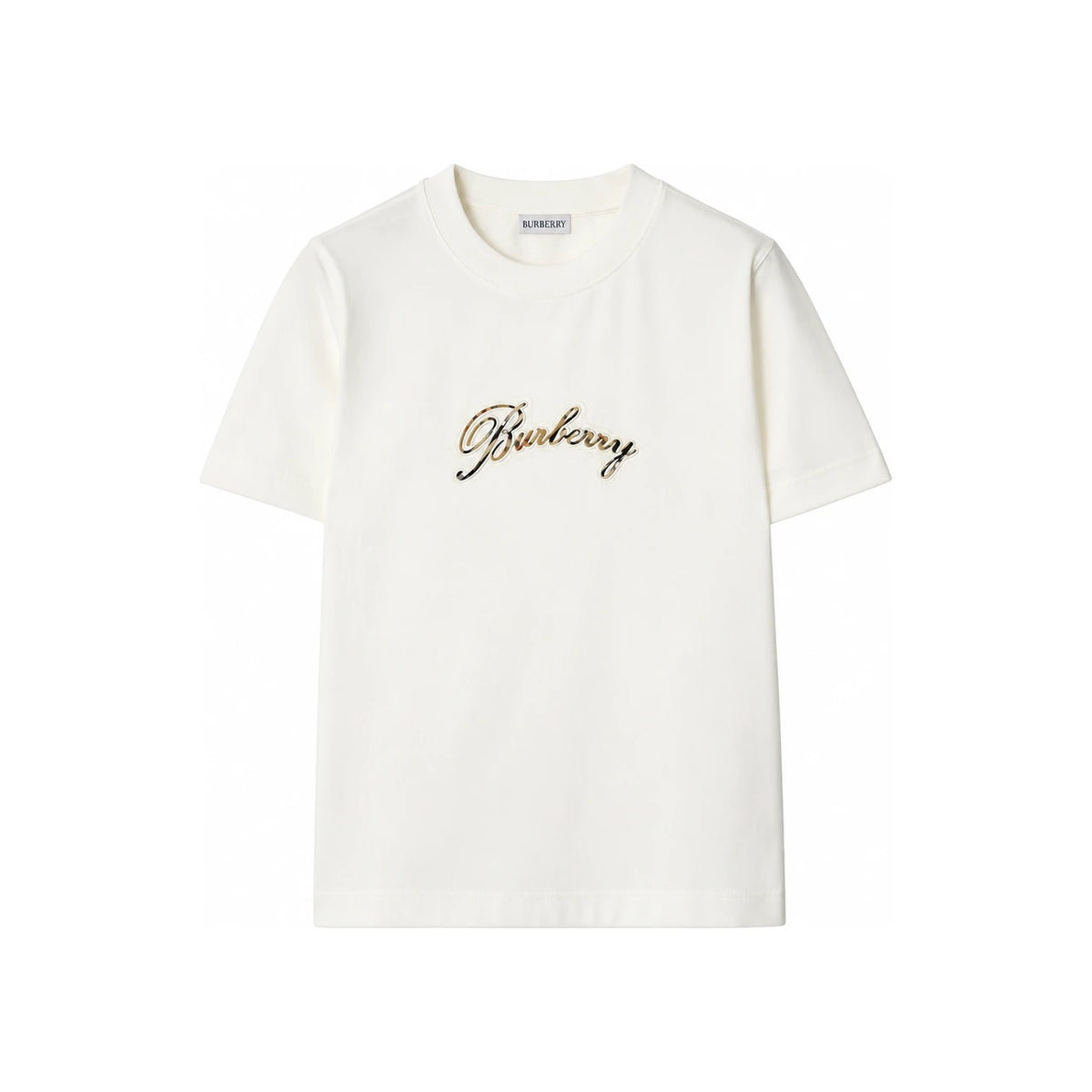 BURBERRY Chalk Sleeveless Cotton T-Shirt