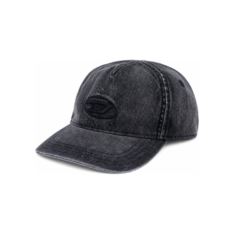 DIESEL CENIC Black Cotton Baseball Cap A215410IHCB 02
