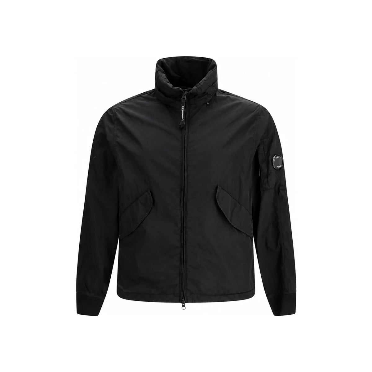 CP Company Black Chrome R High-Neck Jacket with Lens Badg 20CMOW006A 005904D 999