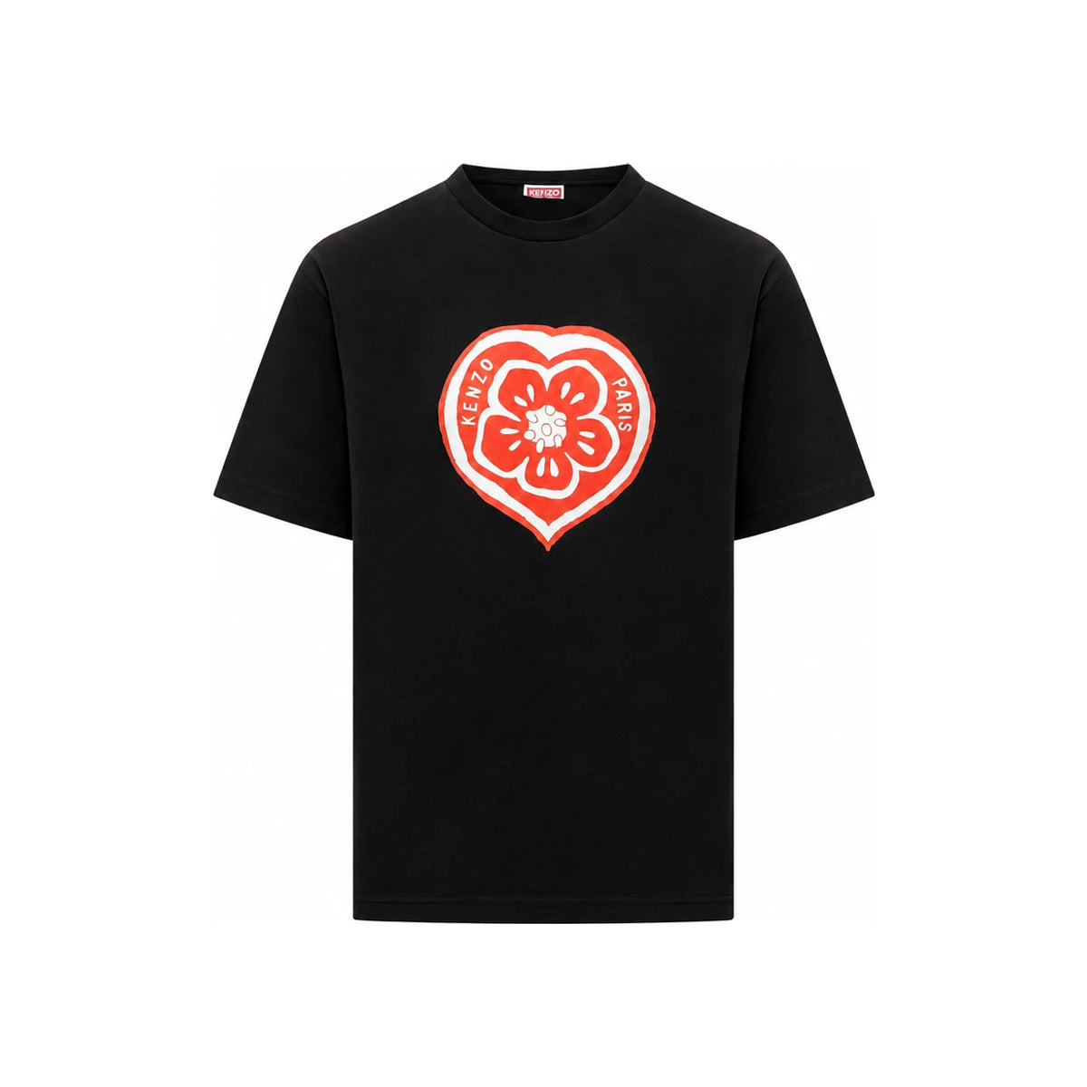 KENZO Boke Heart Cotton T-Shirt FG5 5TS207 4SO 99J