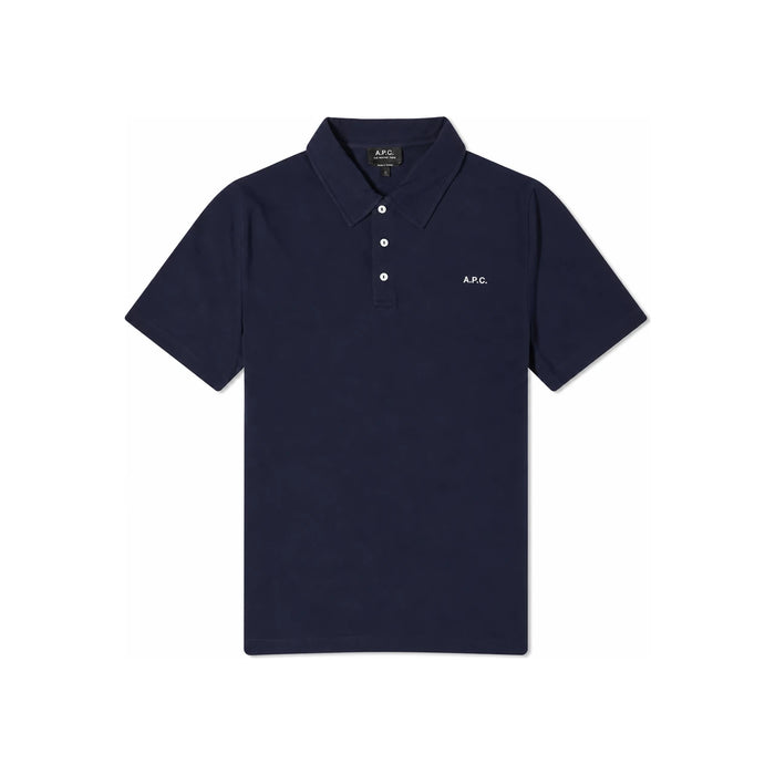 A.P.C. Men’s Standard Polo T-Shirt Navy Cotton
