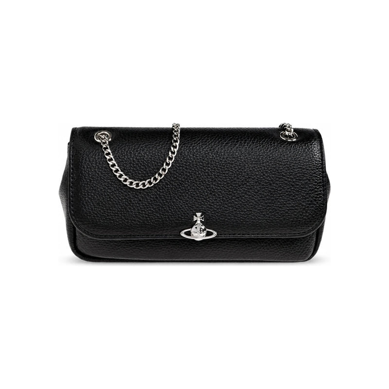 Vivienne Westwood Black Pearl Chain Crossbody Bag with Silv 5C01000XW S000D N403