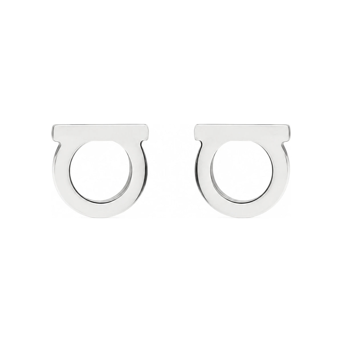 Ferragamo Gancini Stud Earrings Gold-Tone Women’s Jewelry