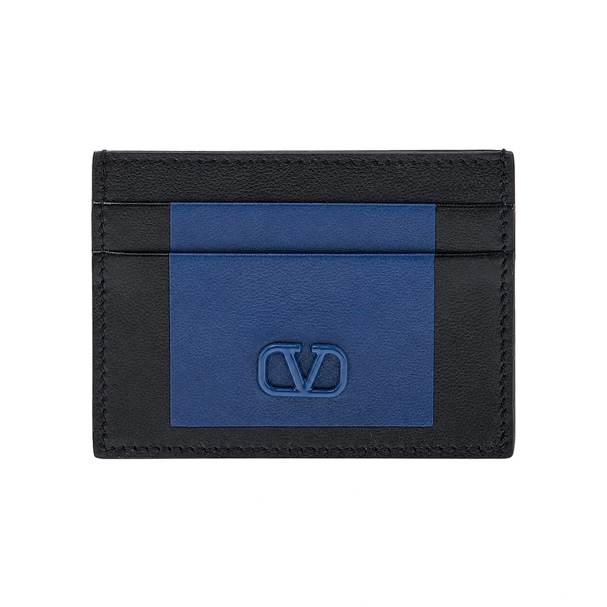 VALENTINO Garavani V-Logo Leather Card Holder for Men