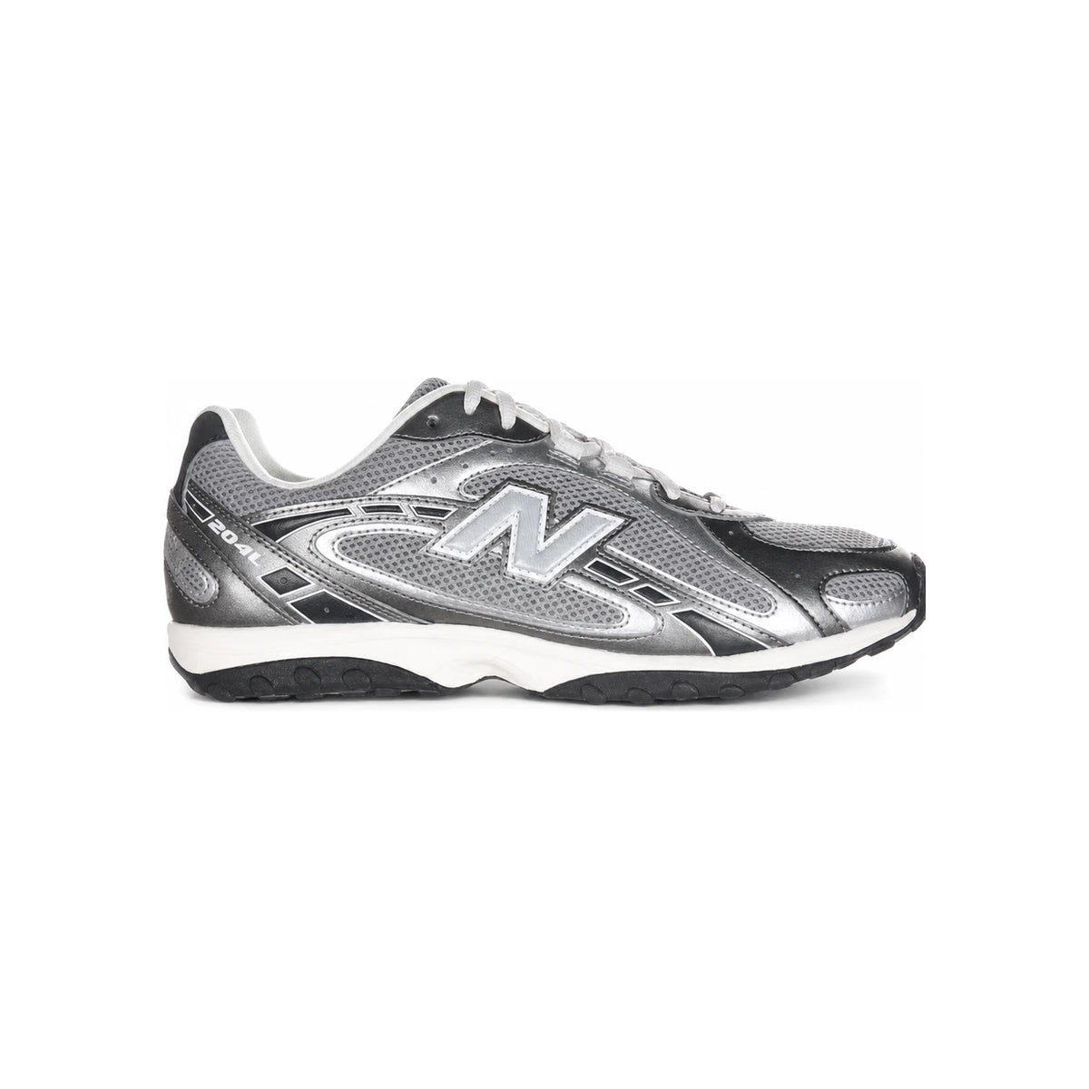 New Balance Dark Silver Metallic Low-Top Sneakers U204L1KP