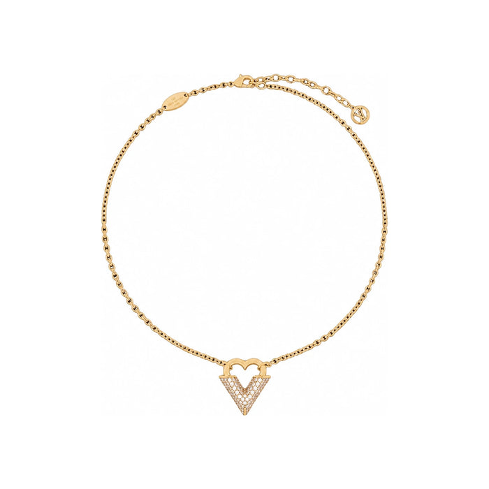 Louis Vuitton Essential Love Gold-Tone Pendant Necklace
