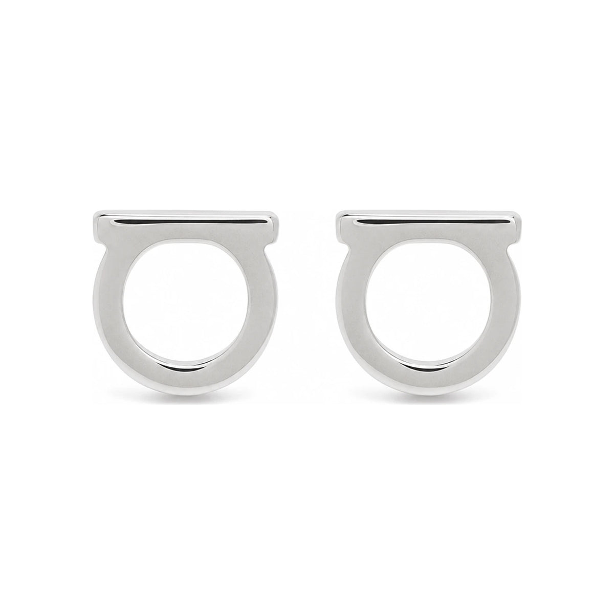 Ferragamo Gancini Silver Earrings