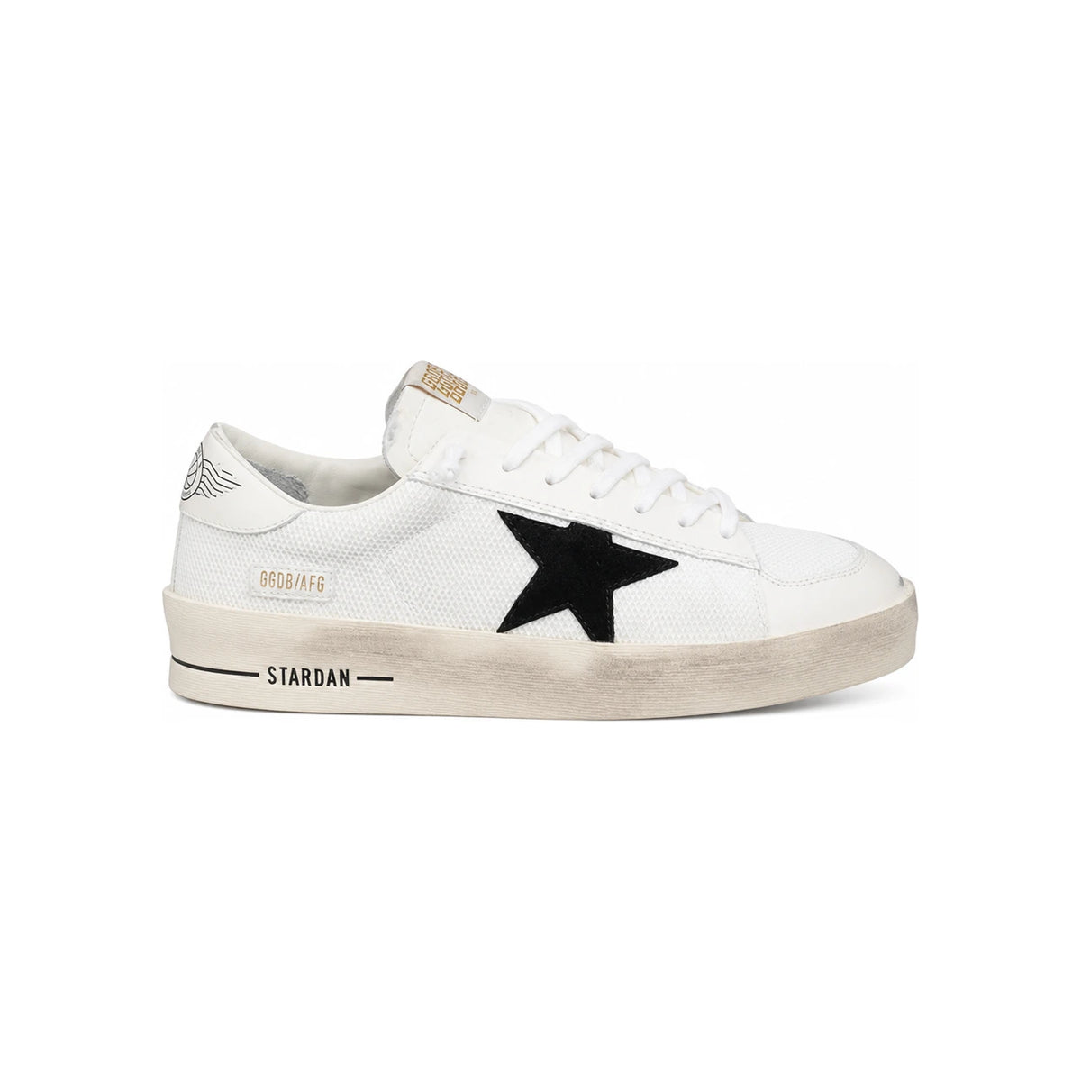 GOLDEN GOOSE White/Black Suede Star Low-Top Sneakers Men