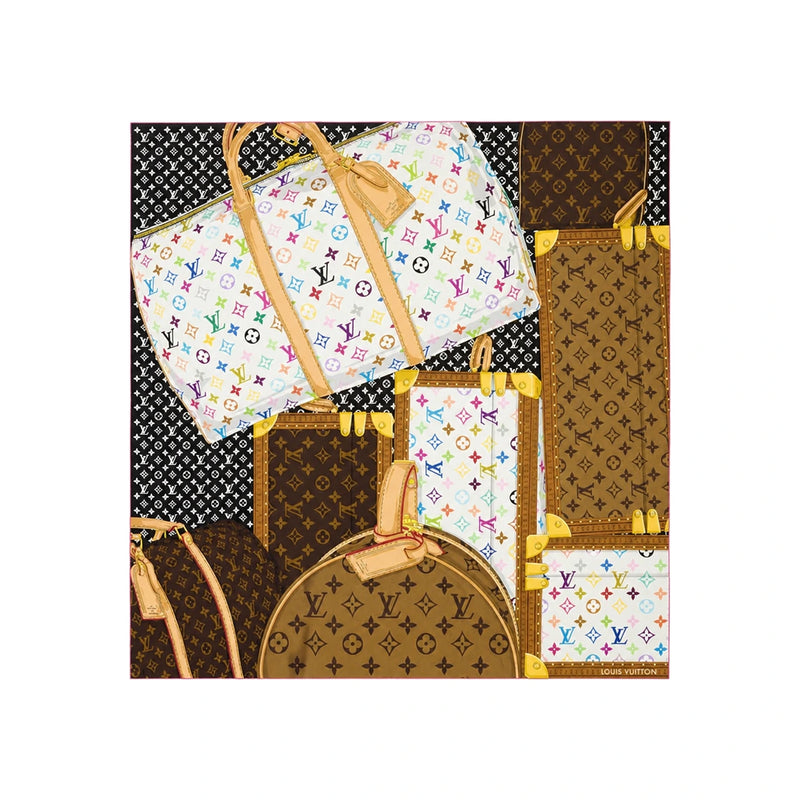 Louis Vuitton Multicolor Monogram Collector Square Scarf 90 M97889