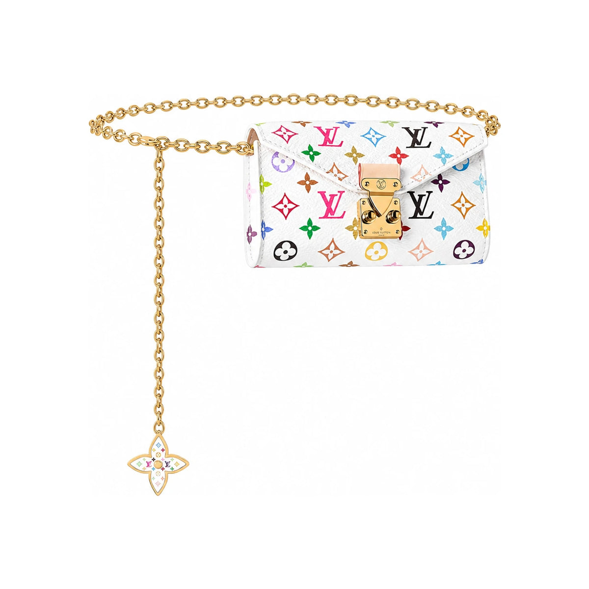 Louis Vuitton White LV x TM Pouch Metis Belt M4625Z