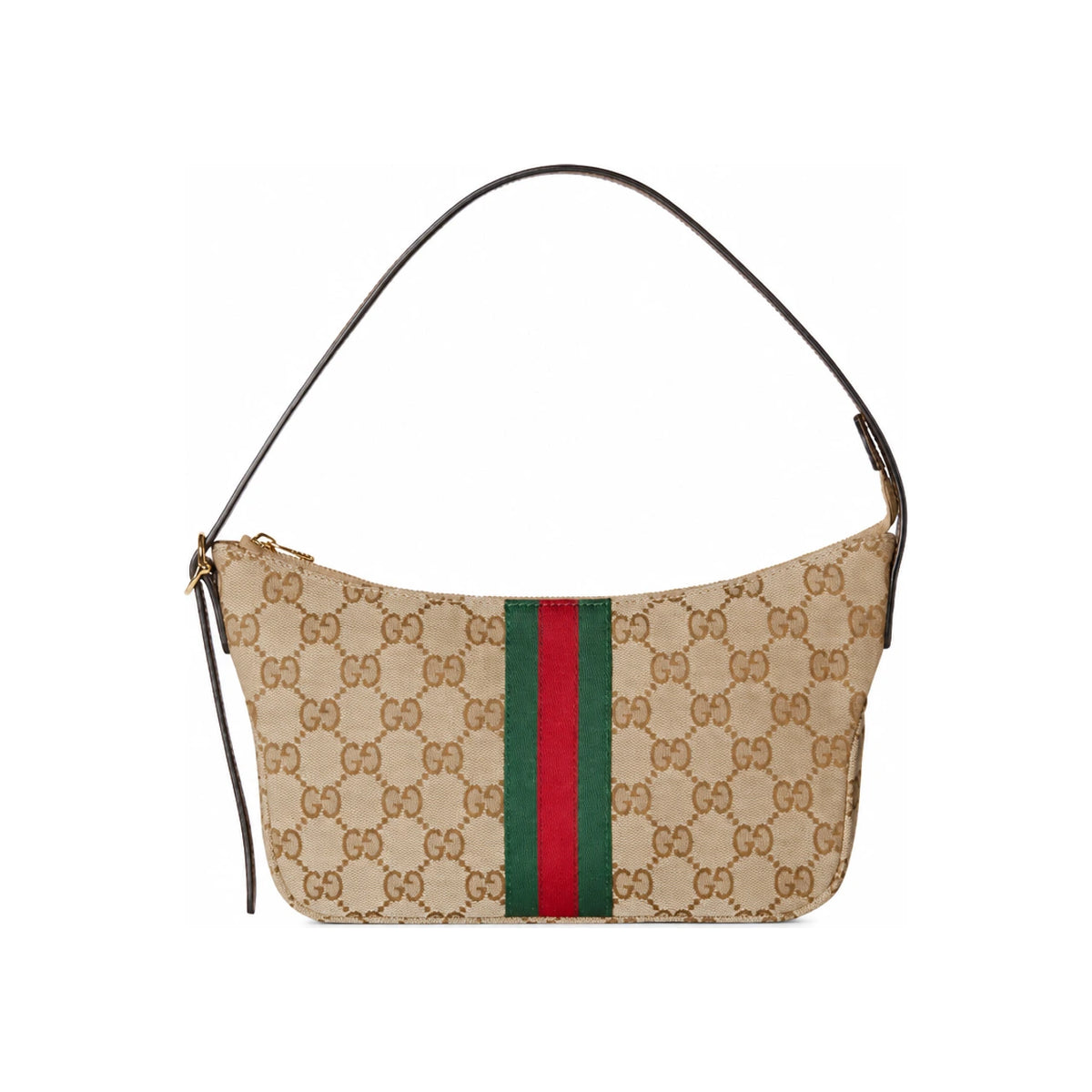 GUCCI Lunetta Small Crossbody Bag Black Leather Crossbody