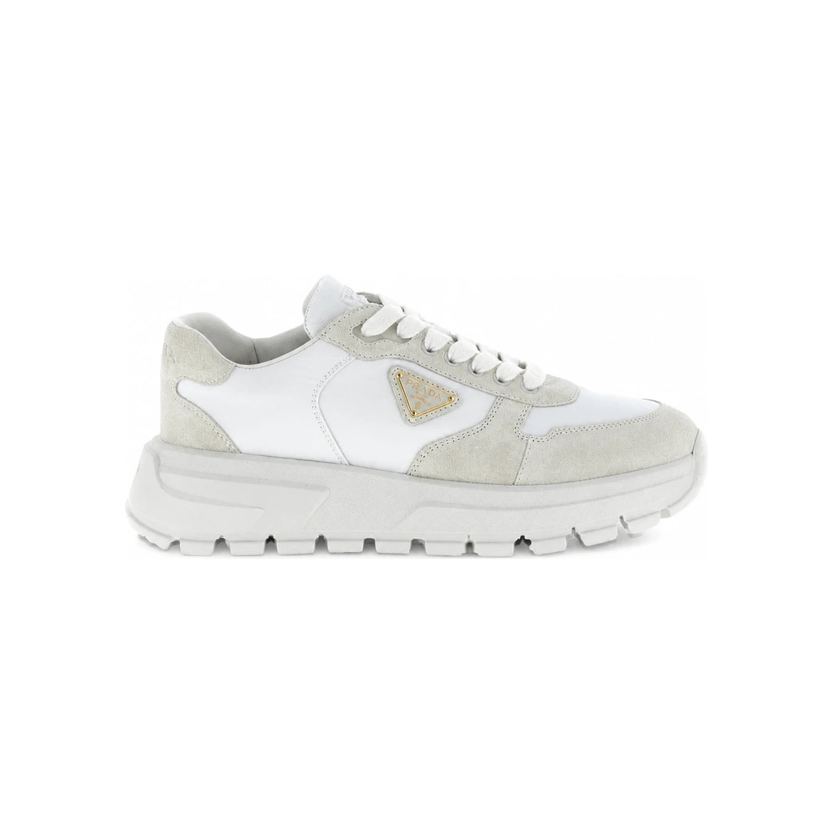 PRADA Re-Nylon Suede Low-Top Sneakers Women Black