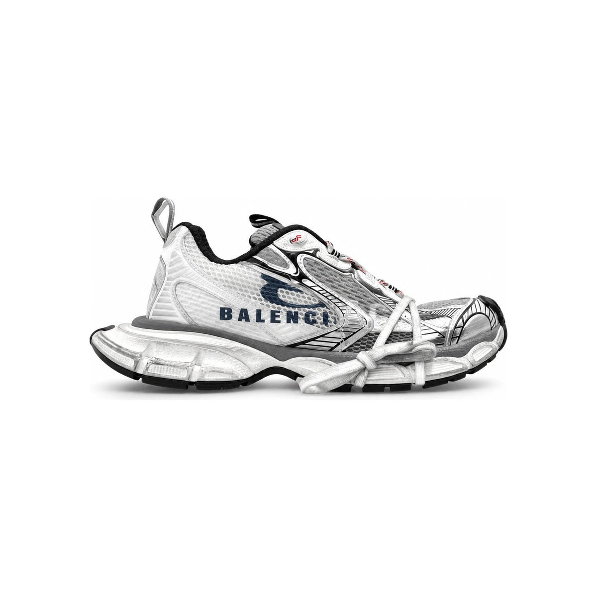 BALENCIAGA 3XL Split Sneakers Multi Color Low-Top 840090 W3XSG 9239