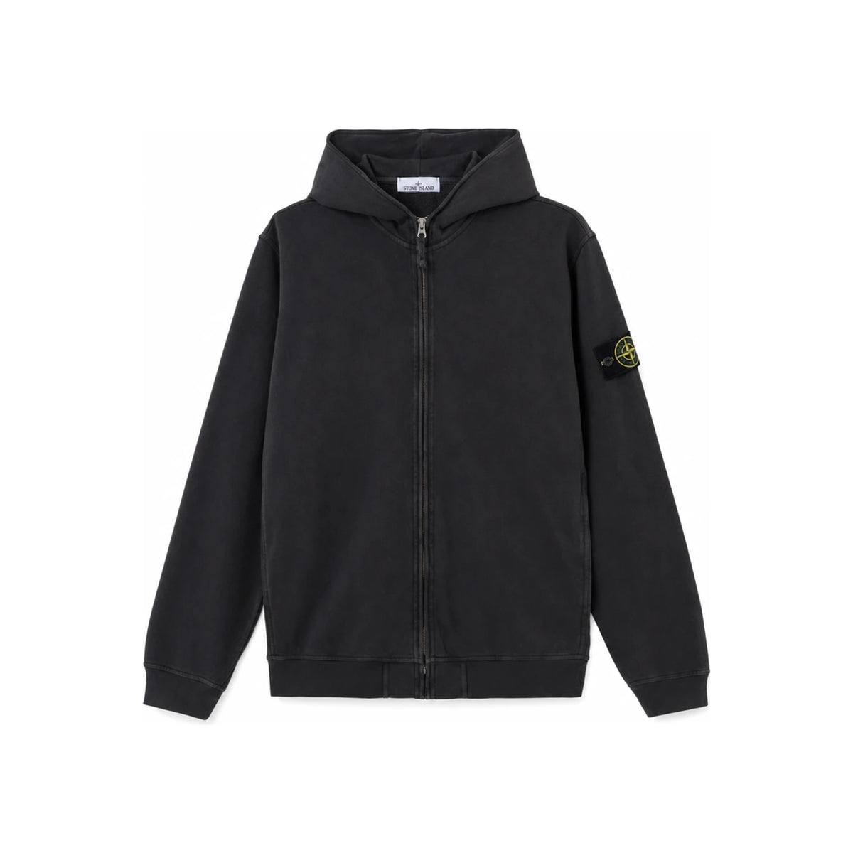 STONE ISLAND Men’s Old Effect Hooded Zip Jacket Charcoa L1S156100032 S0060 V0165
