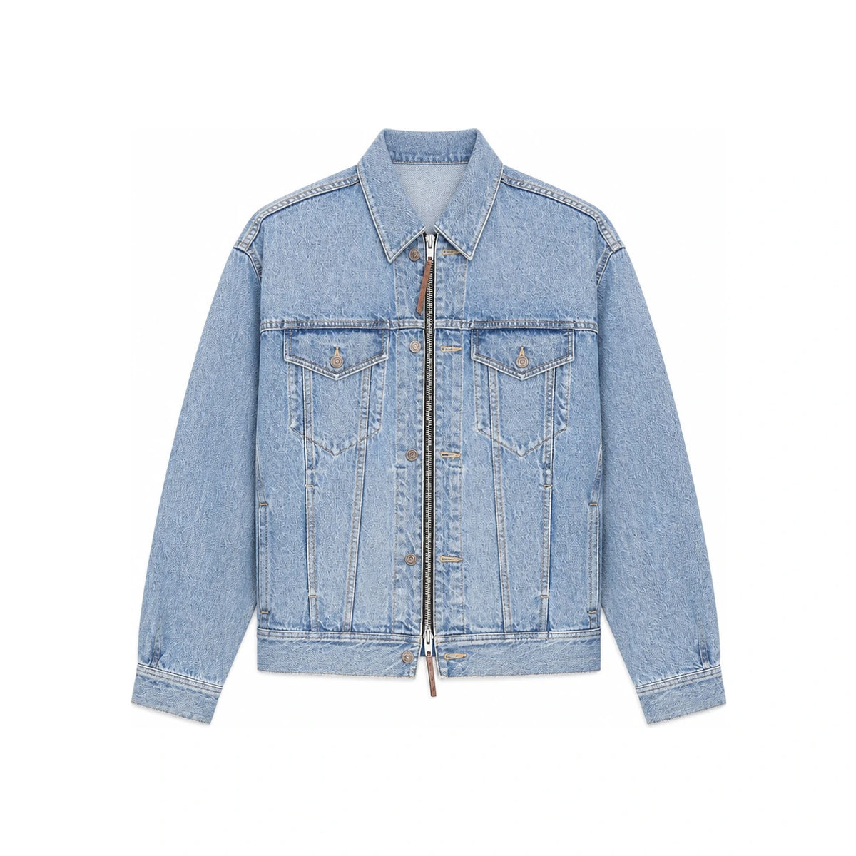CELINE ROUCHED FIT DENIM JACKET