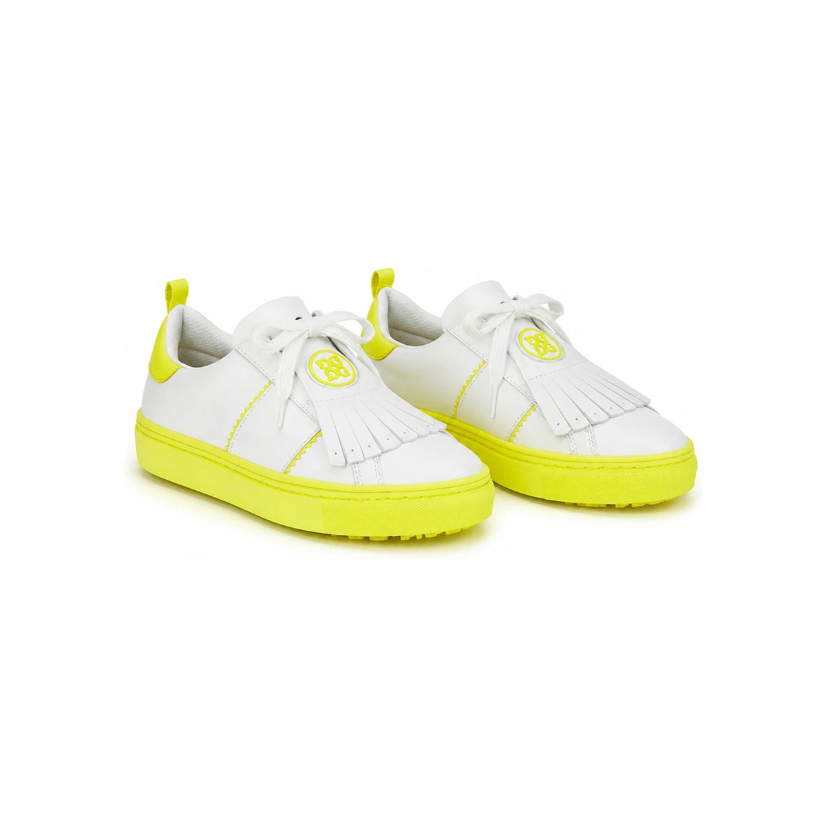 G/FORE Women’s Kiltie Disruptor Golf Shoes White Light Yellow Low-Top