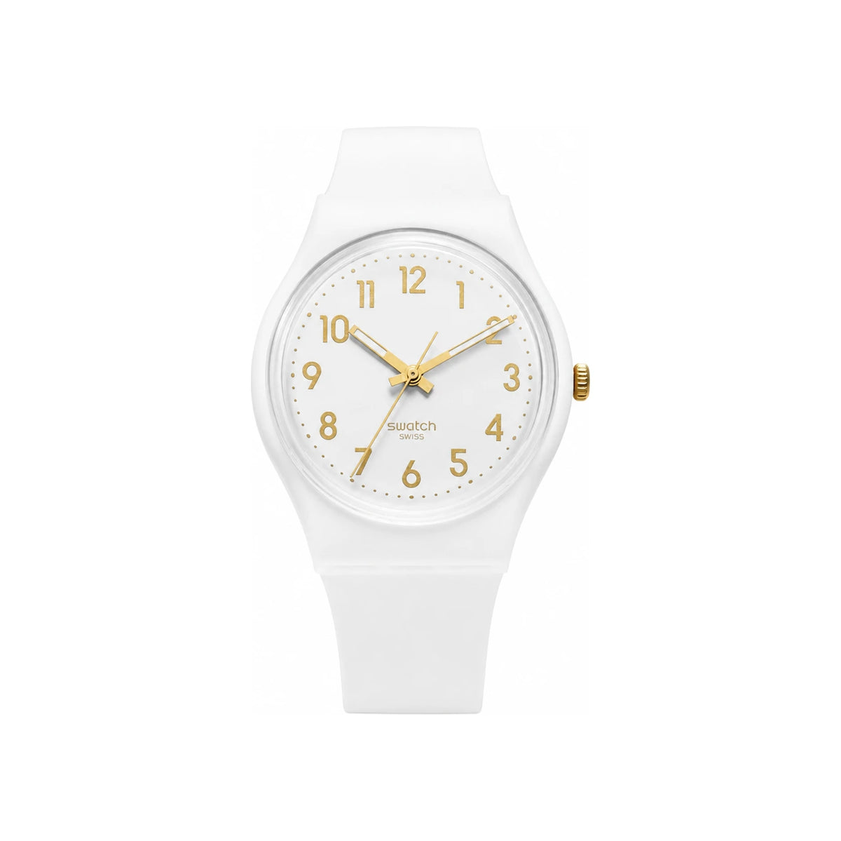 Swatch Classic White Bishop Urethane Band Wome SO28W106 S14 CLASSIC WHITE BISHOP