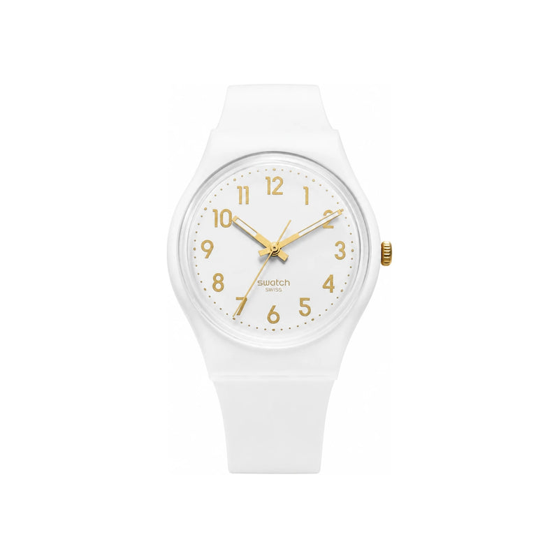 Swatch Classic White Bishop Urethane Band Wome SO28W106 S14 CLASSIC WHITE BISHOP