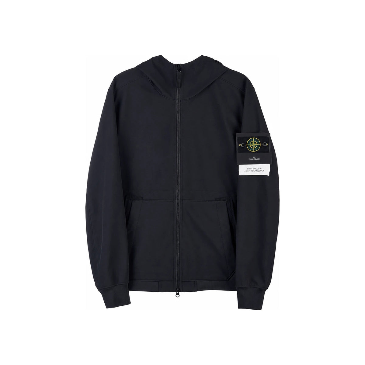 STONE ISLAND Soft Shell Fleece-Lined Jacket Black Men’s