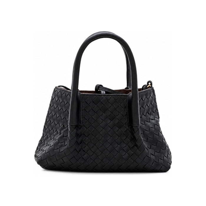 Bottega Veneta Small Pinacoteca Leather Tote Bag Gray