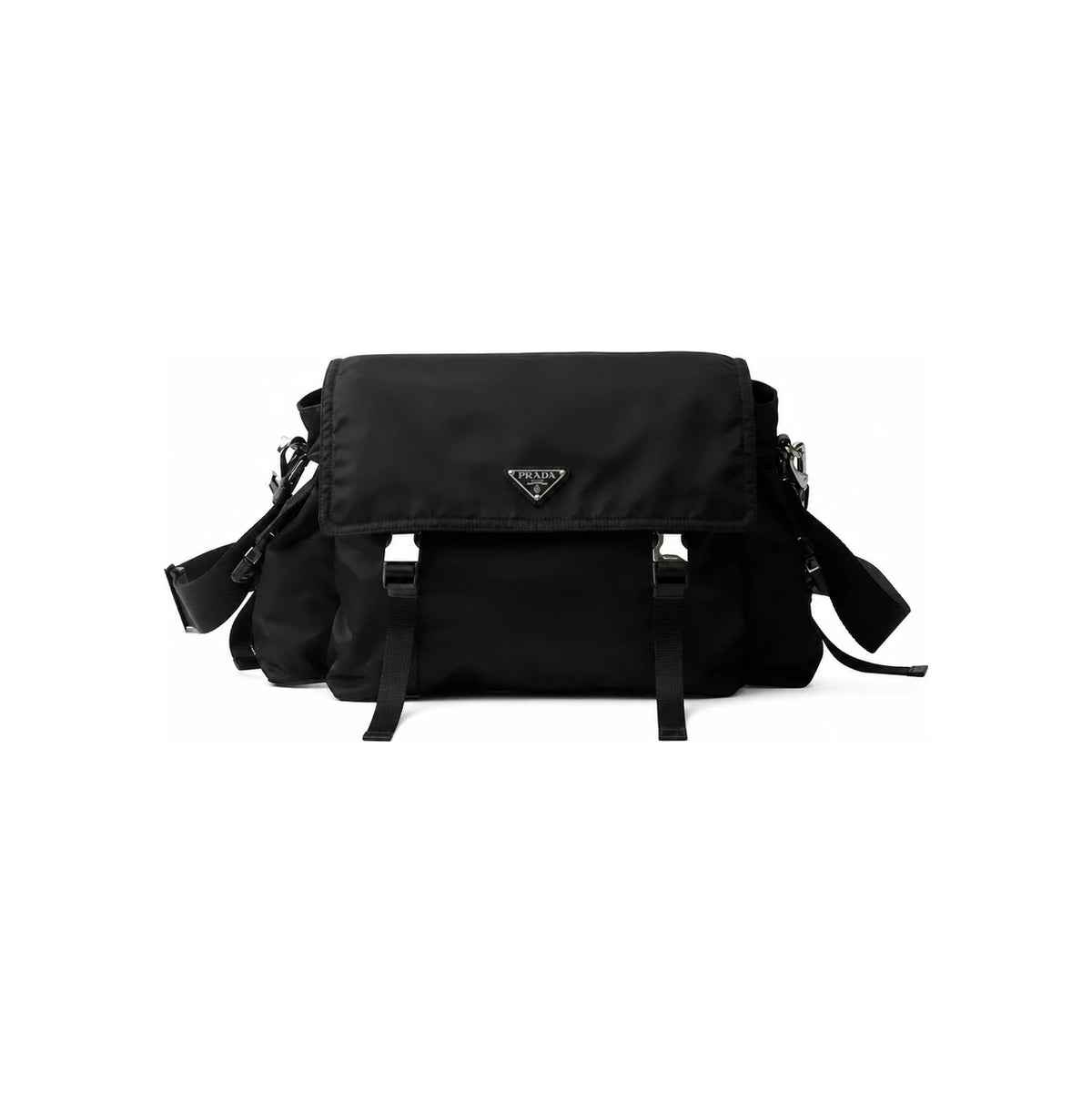 PRADA Explore Nylon Crossbody Bag Black