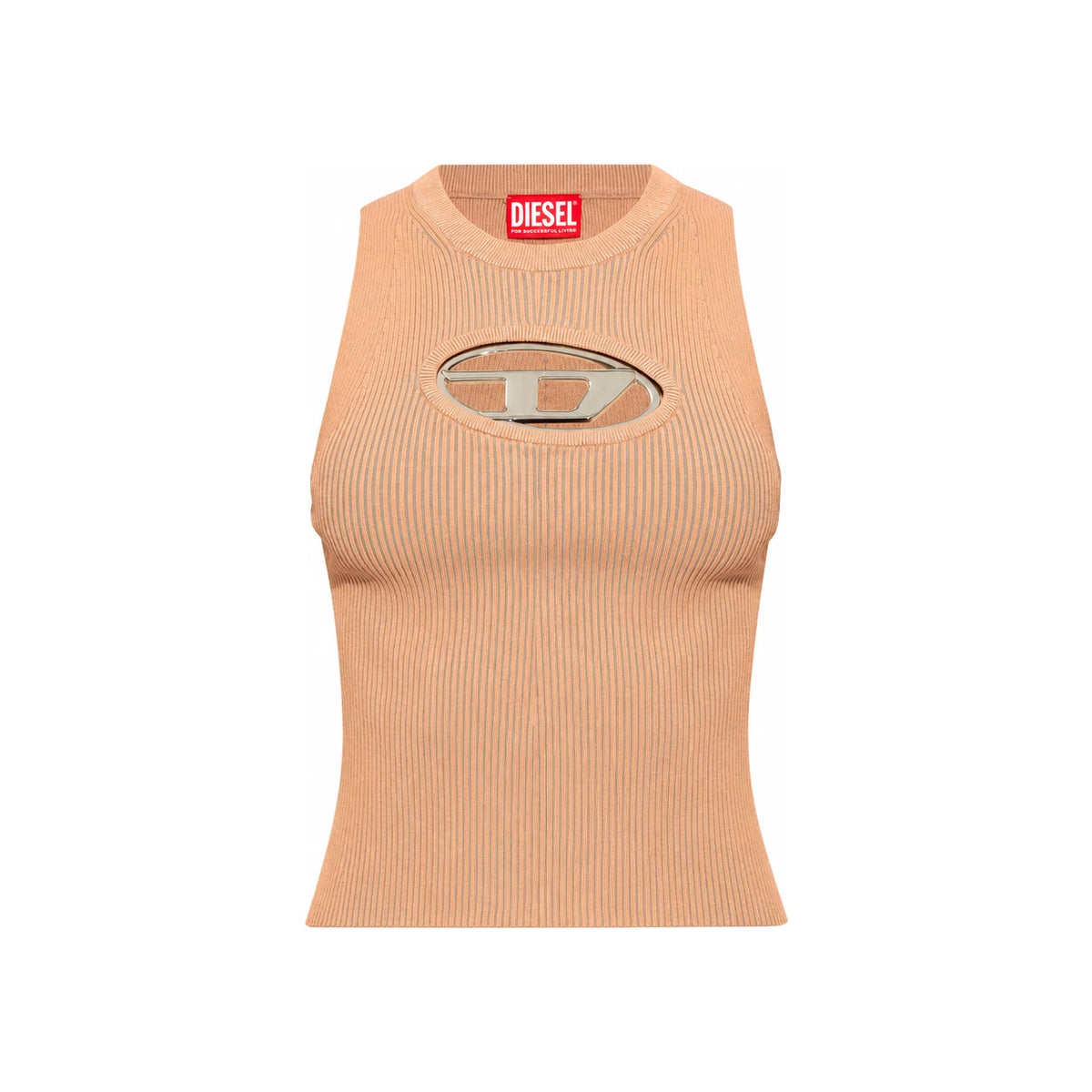DIESEL MONERVA Cut-Out Ribbed Top Women’s T-Shirt A09621 0DLAX 3CM