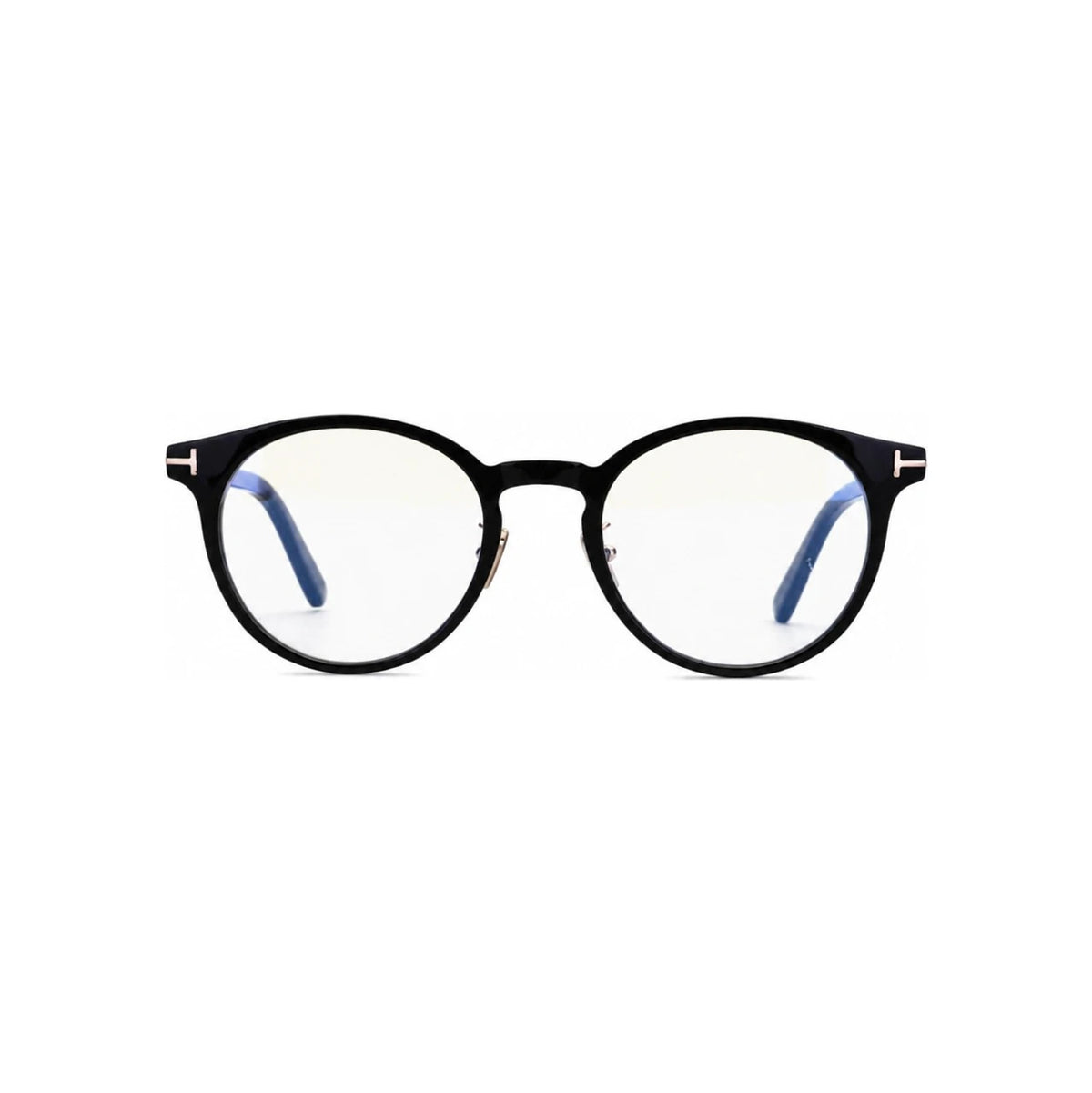 TOM FORD Blue Light Blocking Round Black Acetate Eyeglasses Unisex TF5996KB 001