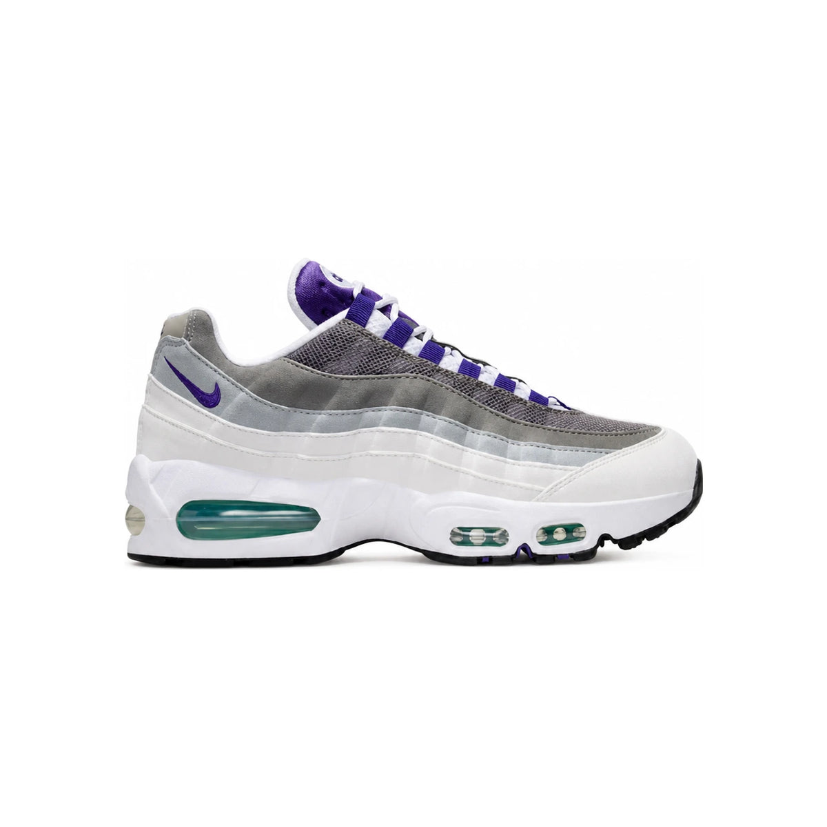 Nike Air Max 95 OG White Purple Mesh Low-Top Sneakers HJ5996 100