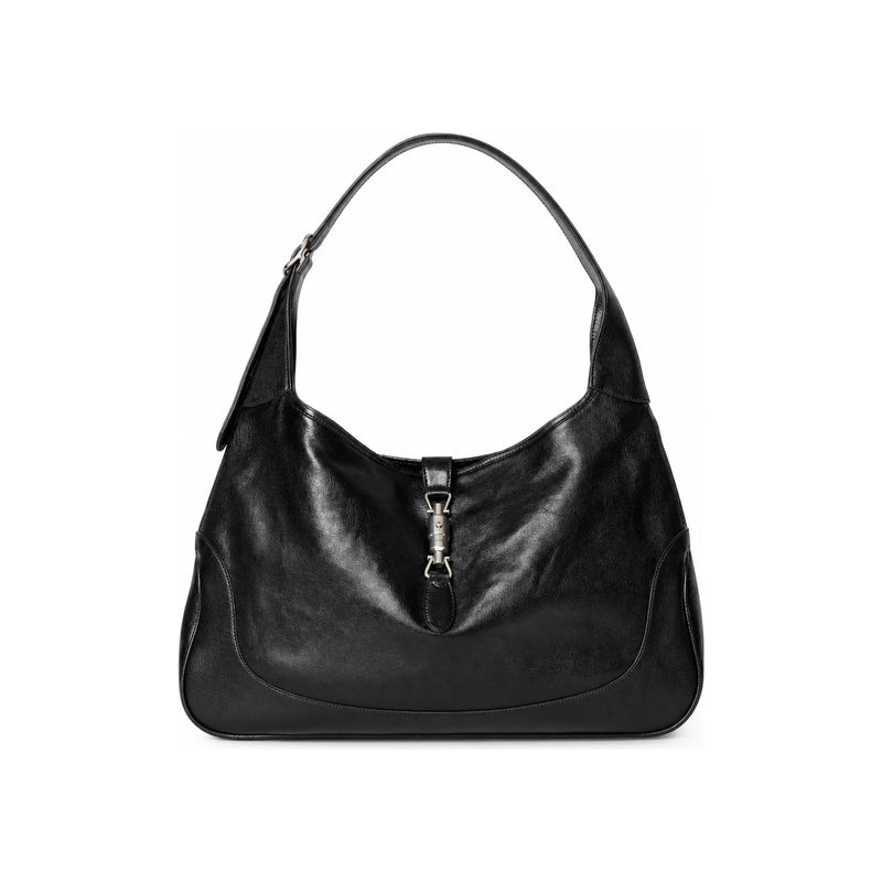 GUCCI Jackie 1961 Large Crossbody Bag Black Leather