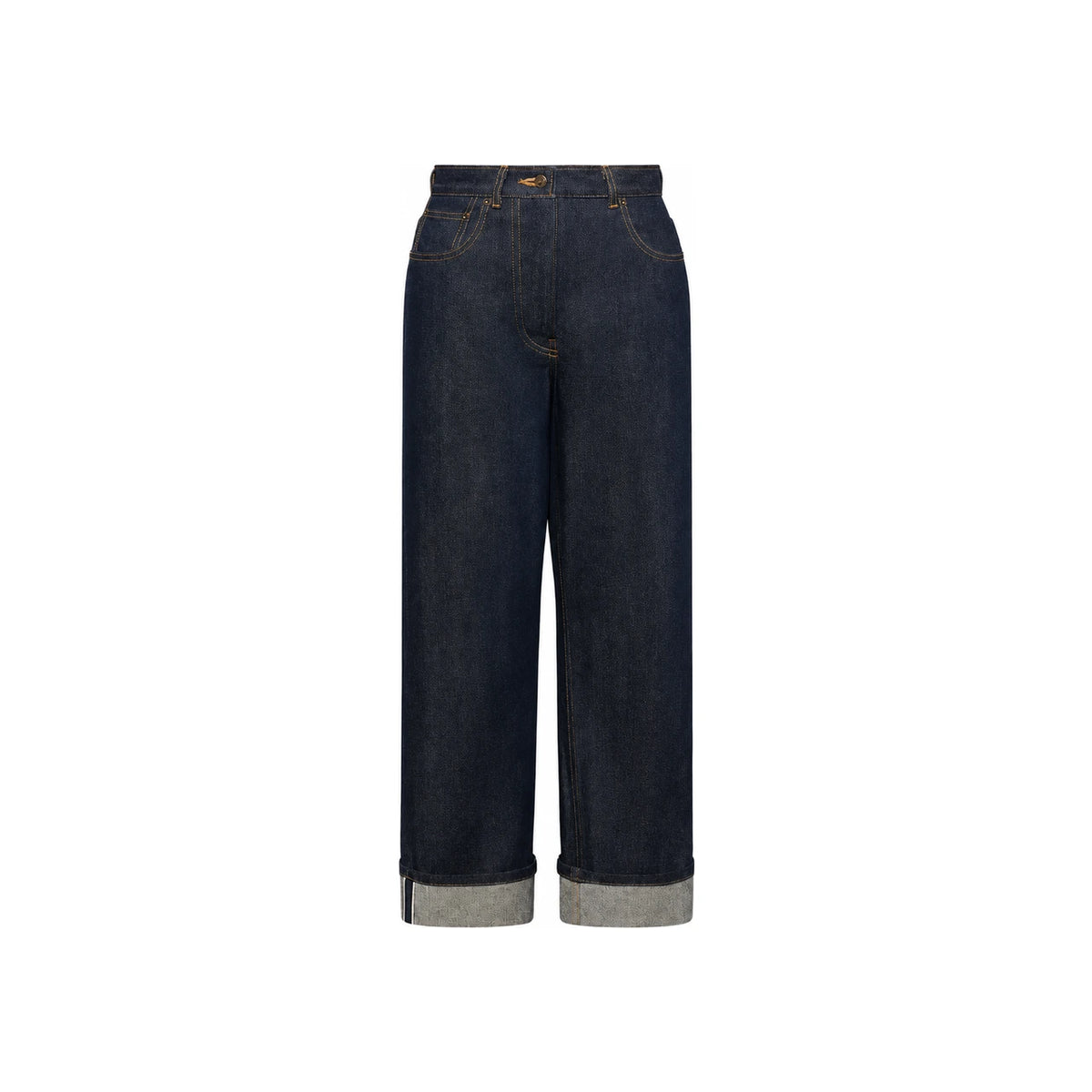 THOM BROWNE Women’s Selvedge Denim Jeans Navy
