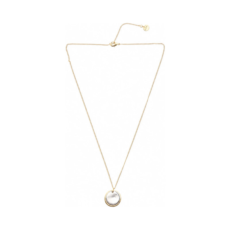 A.P.C. Eloi Double Metal Necklace Gold Silver