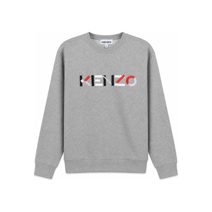 KENZO Grey Logo Embroidered Women’s Sweatshirt