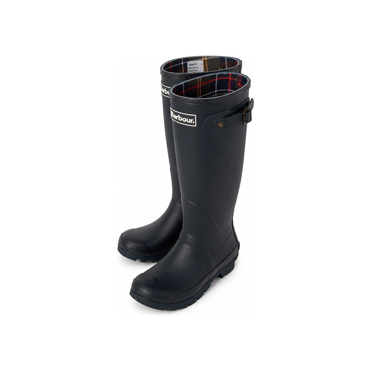 Barbour Beadnell Wellington Women’s Long Rain Boots Navy Rubber