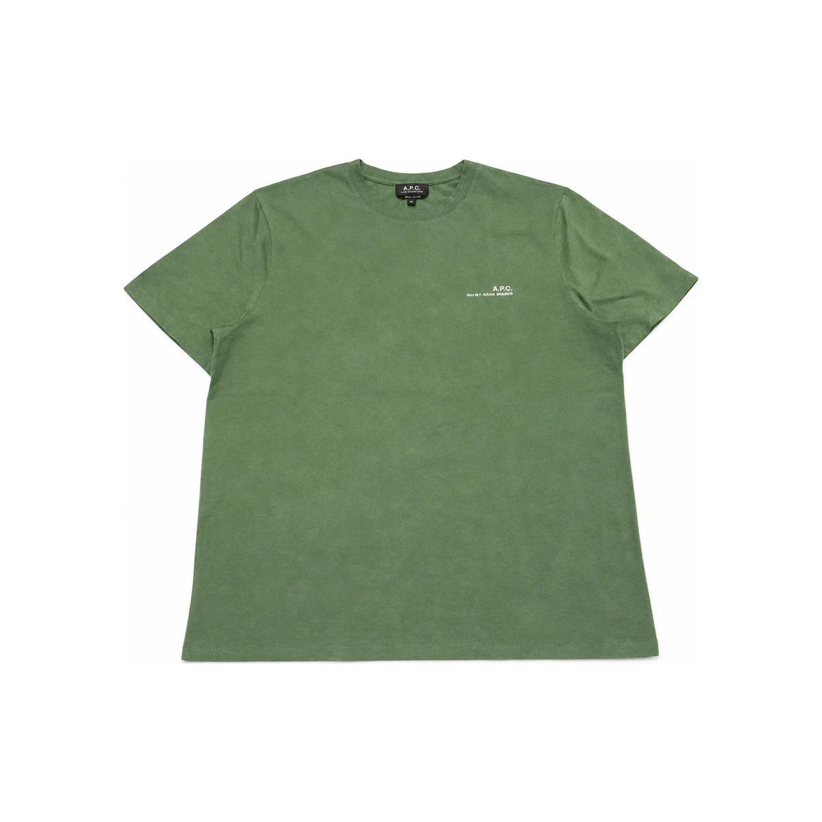A.P.C. Gray Green Short Sleeve Men's T-Shirt
