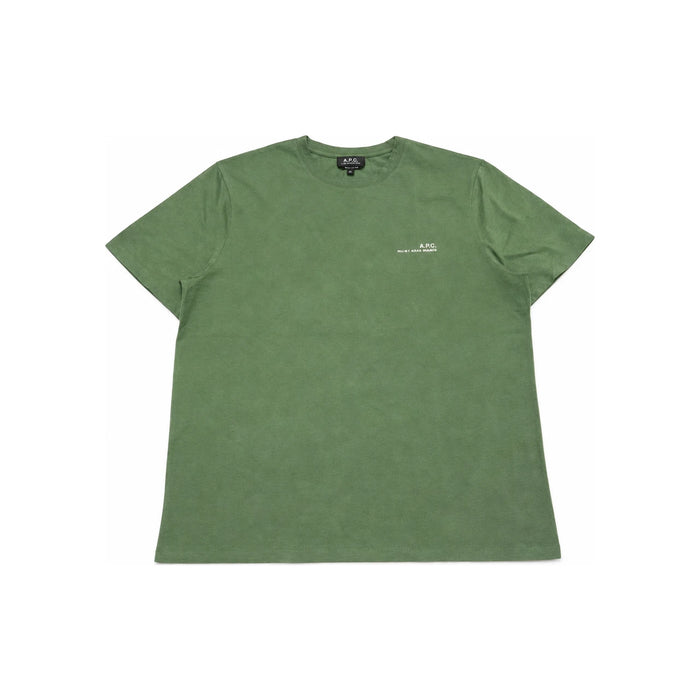 A.P.C. Gray Green Short Sleeve Men's T-Shirt