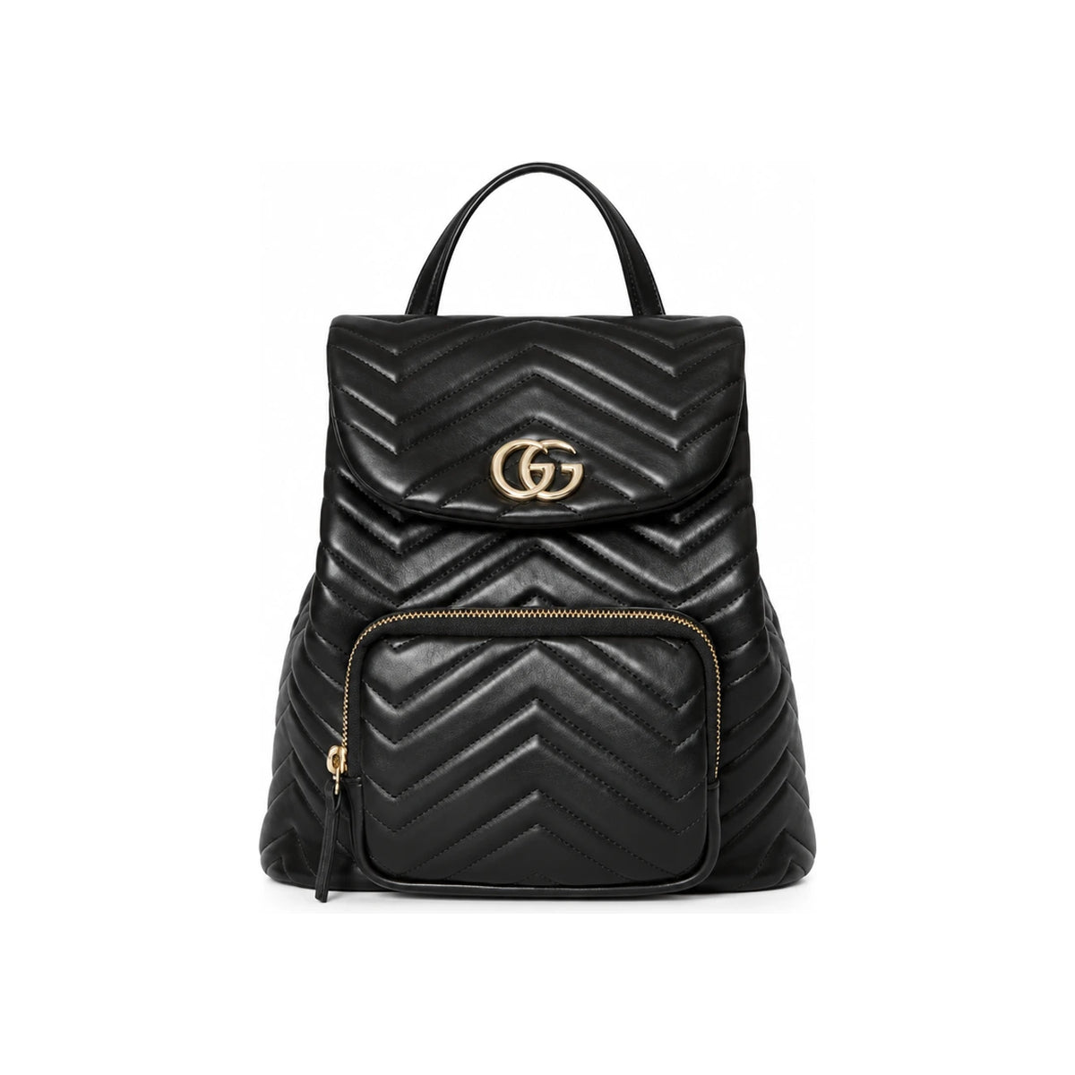 GUCCI Black Leather Backpack