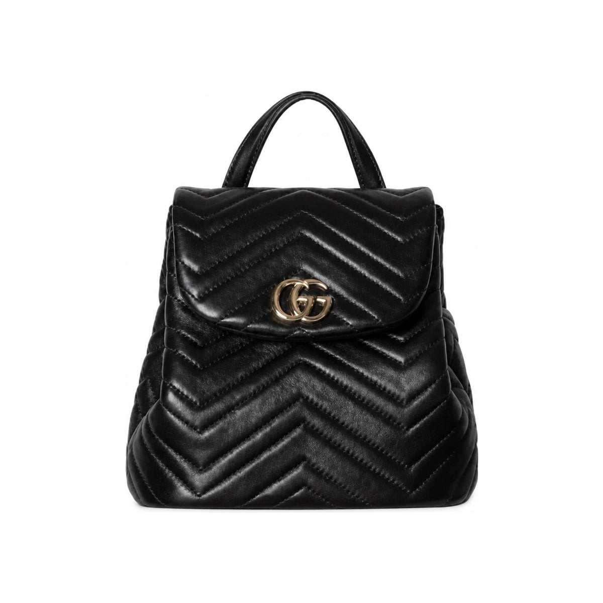 GUCCI Black Leather Backpack