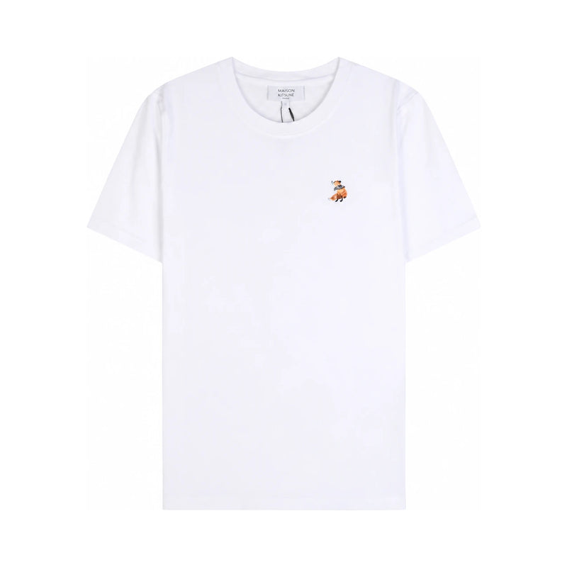 Maison Kitsune Women Dreaming Fox T-Shirt White Cotton QW00109 KJ7026 P100