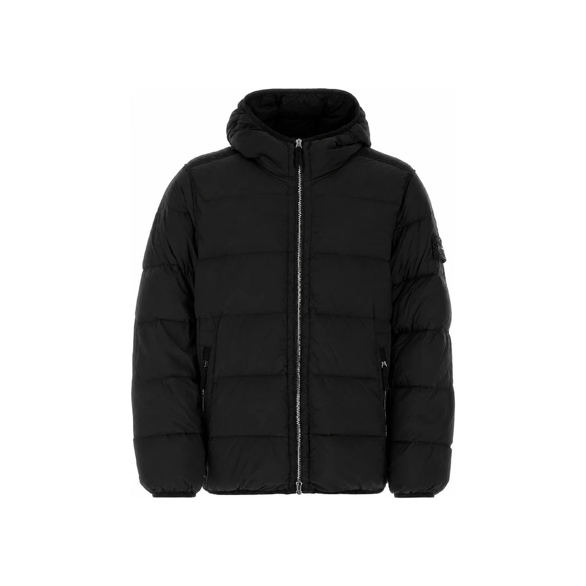 STONE ISLAND Men's Black Seamless Tunnel Down Puffer Logo Patch 791543728 V0029