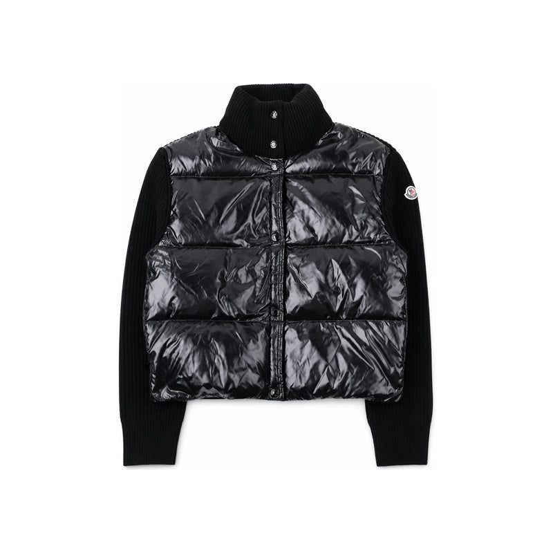 Moncler Wool Cashmere Tricot Padded Cardigan Jacket