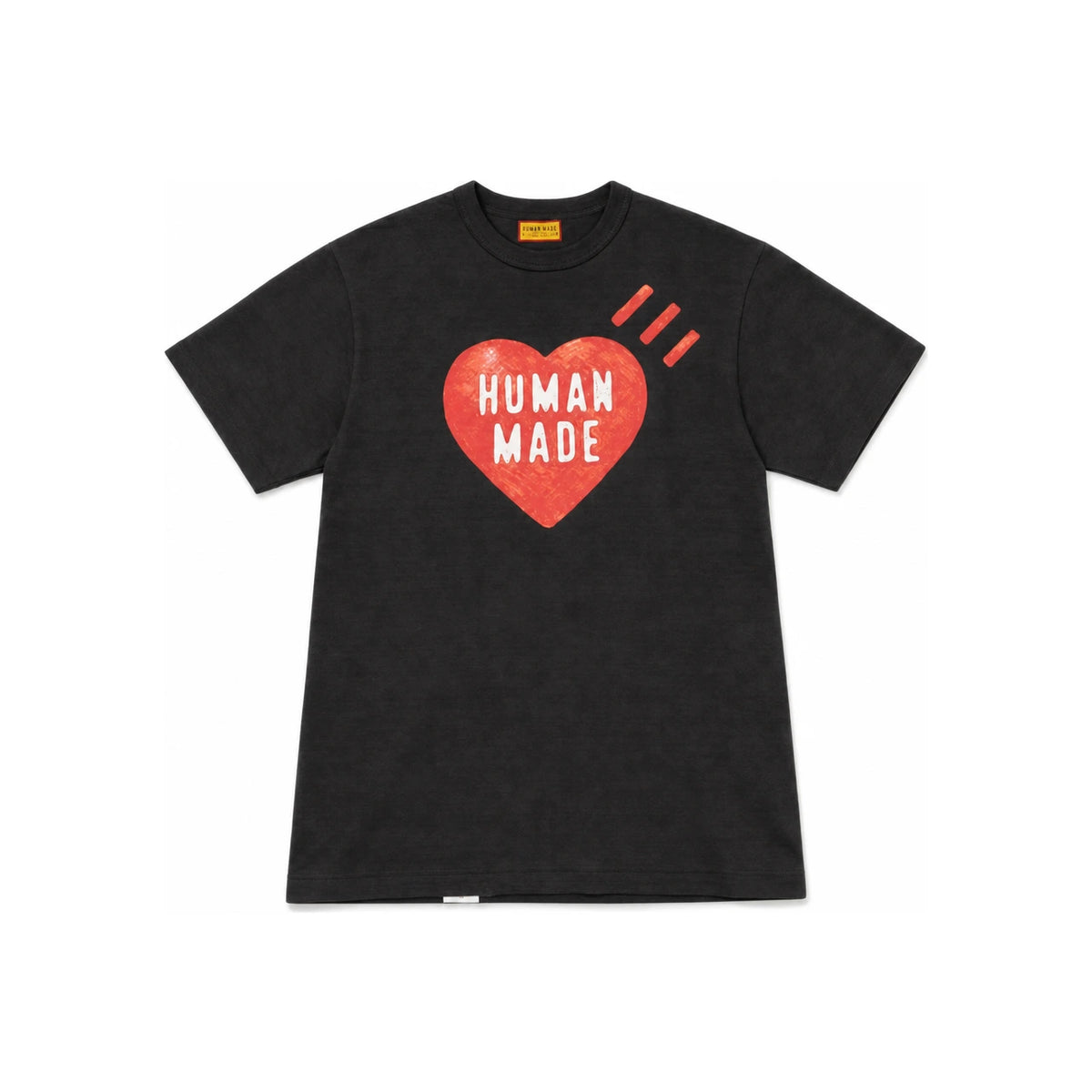 Humanmade Black Heart Print Short Sleeve T-Shirt HM30TE015 BLACK