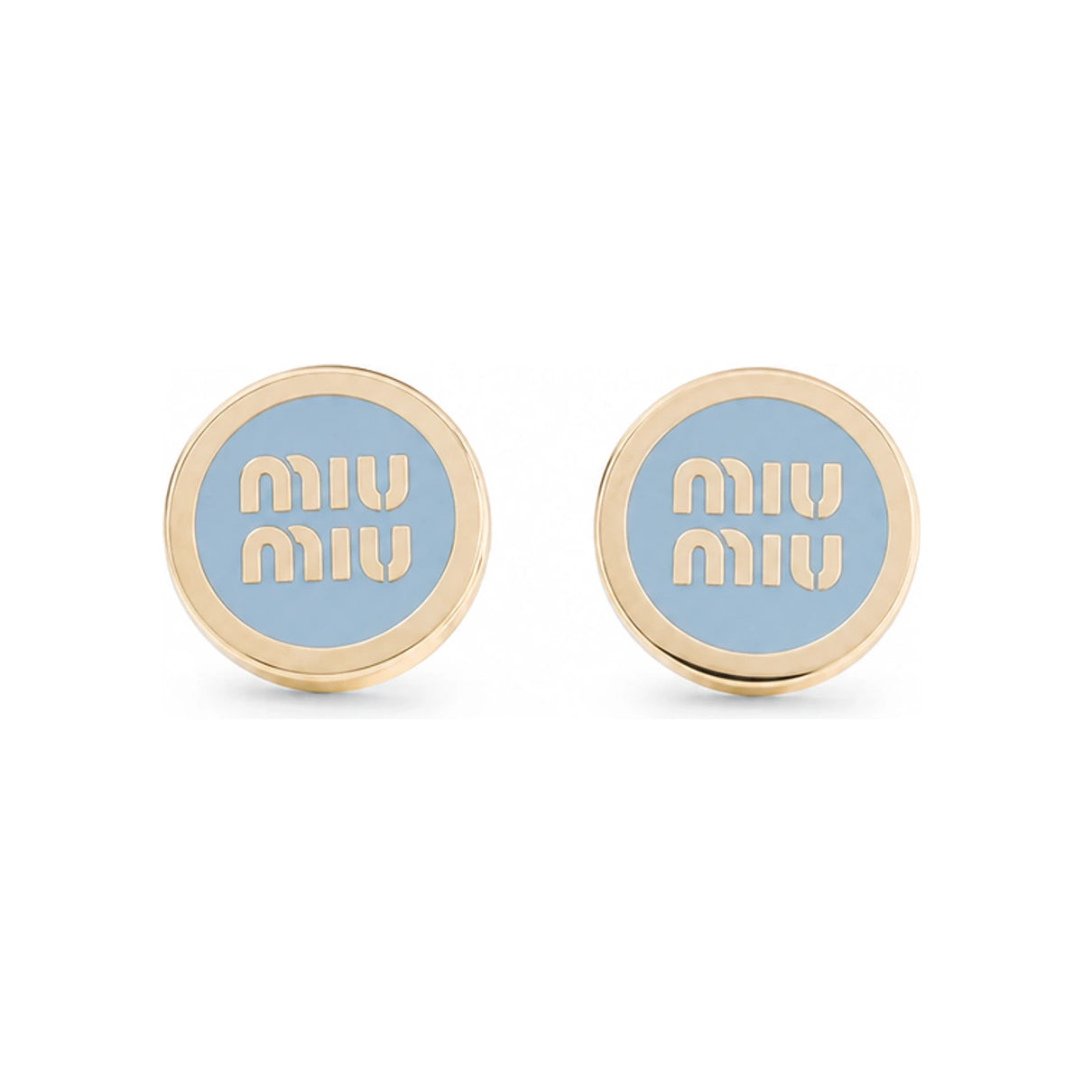 Miu Miu Enamel Metal Drop Earrings 5JO912 2F6T F0076